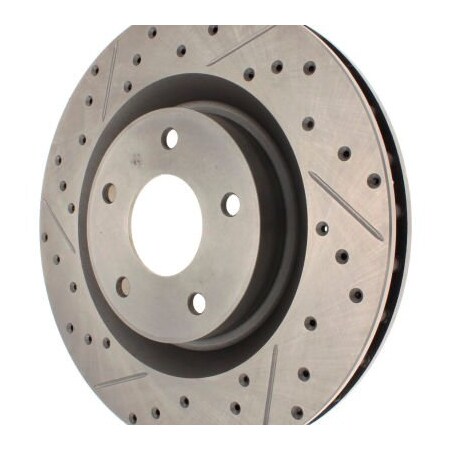 Centric StopTech Select Sport Drilled and Slotted Brake Rotor; Front Right, StopTech 227.62085R